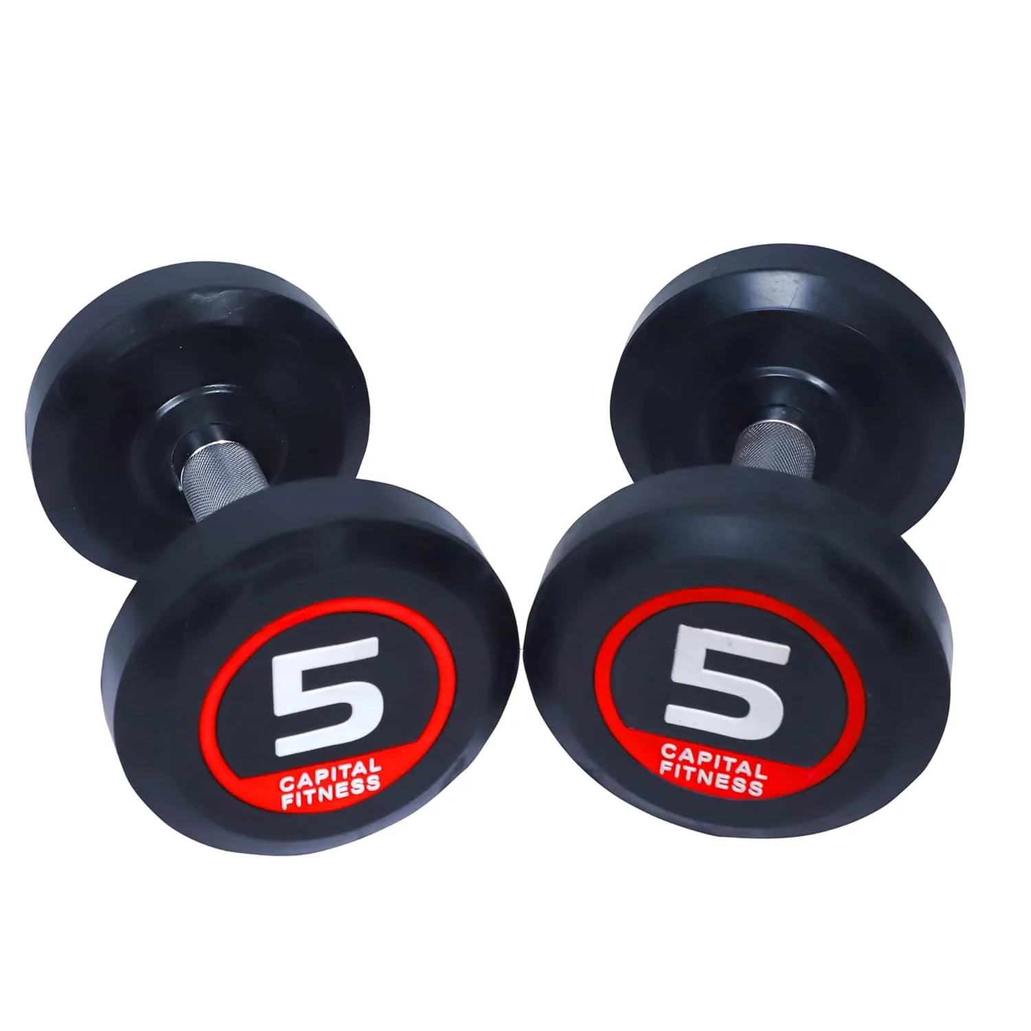 Dumbbell Set Rubber Coated 2x 5kg Home Workout
