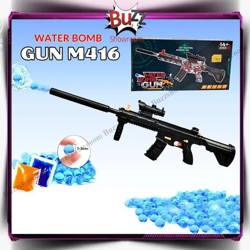 Mainan Tembakan Water Gel Blaster M416 Electric