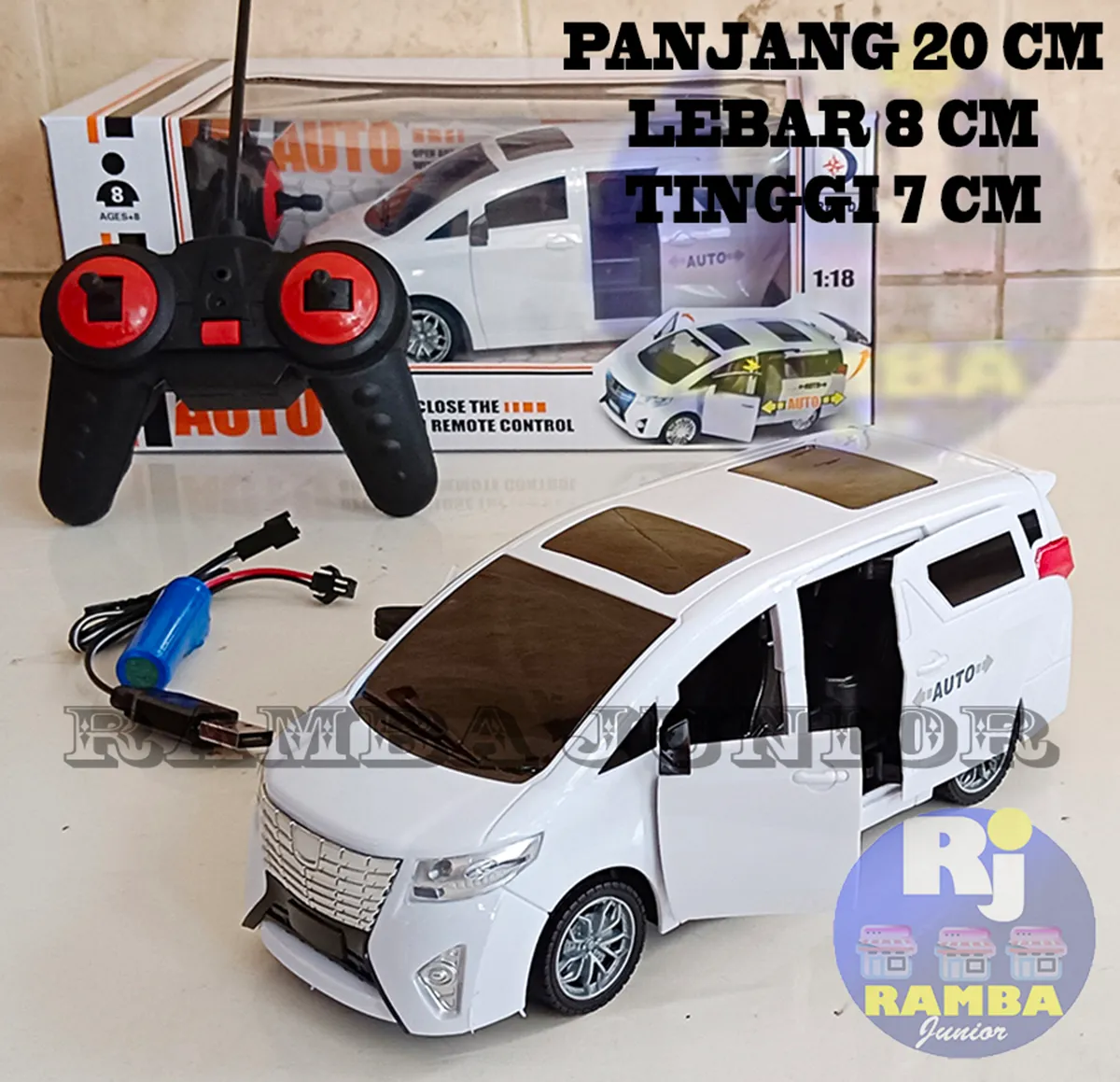 Rc Car Remote Control Toy for Children Car Black & White Cod