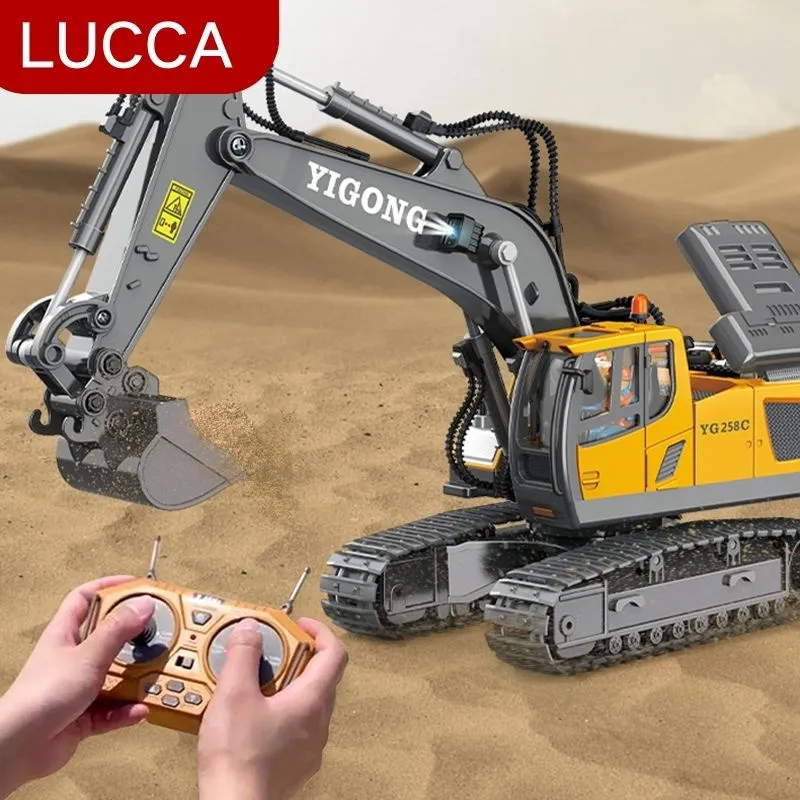 Remote Control Beko Excavator Yigong 11 Ch 1:20 Crawler 2.4Ghz Rc Excavator Boy Toy Engineering Car Digger Children's Toy