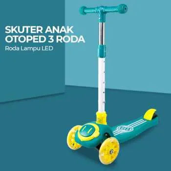 Mainan Scooter Anak 3 Roda Otoped LED Light Up Wheels